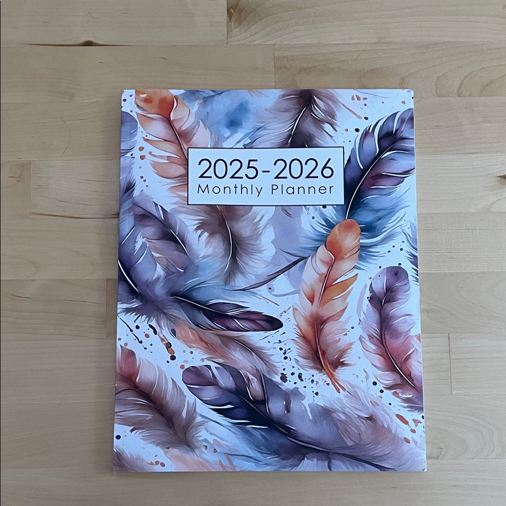 Feather Design Monthly Planner 2025-2026